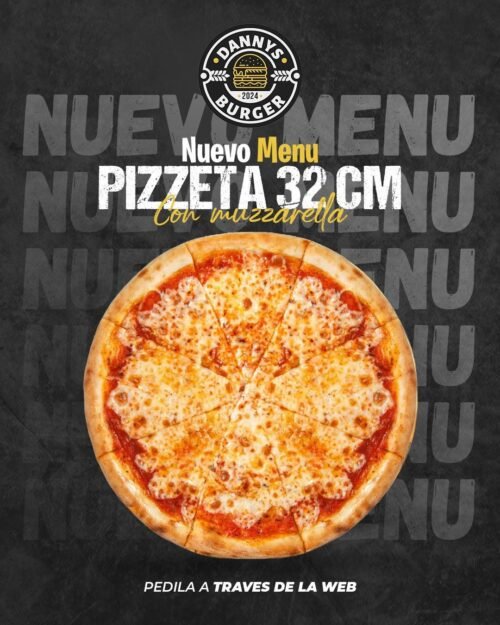 Pizza 32 cm con muzzarella