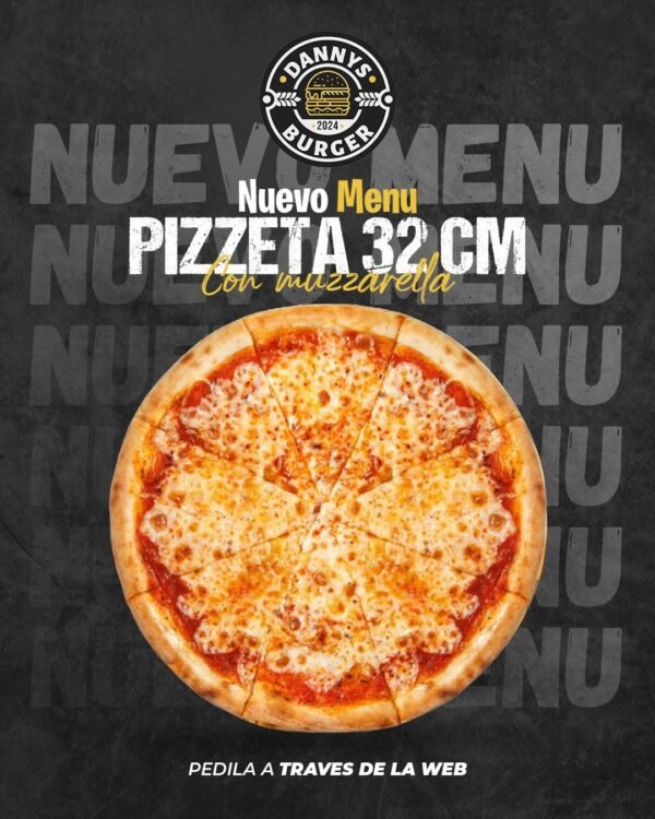 Pizza 32 cm con muzzarella